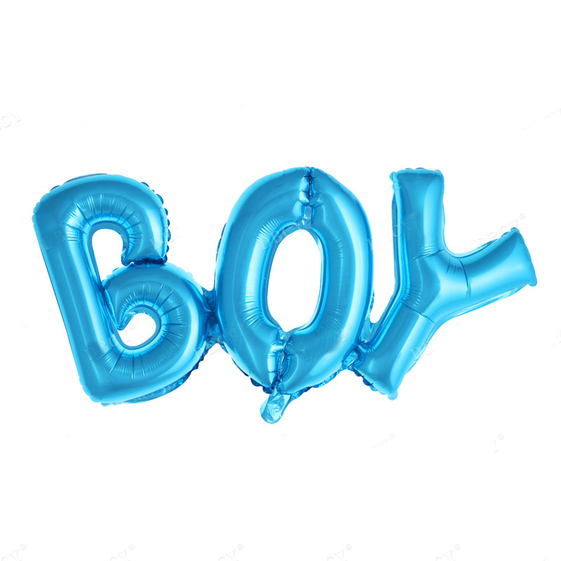 Baby Meisje Jongen Verjaardag Letters Ballonnen Folie Ballonnen Baby Shower Partij Decoratie Helium Ballon Verjaardagsfeestje Decoratie: Boy