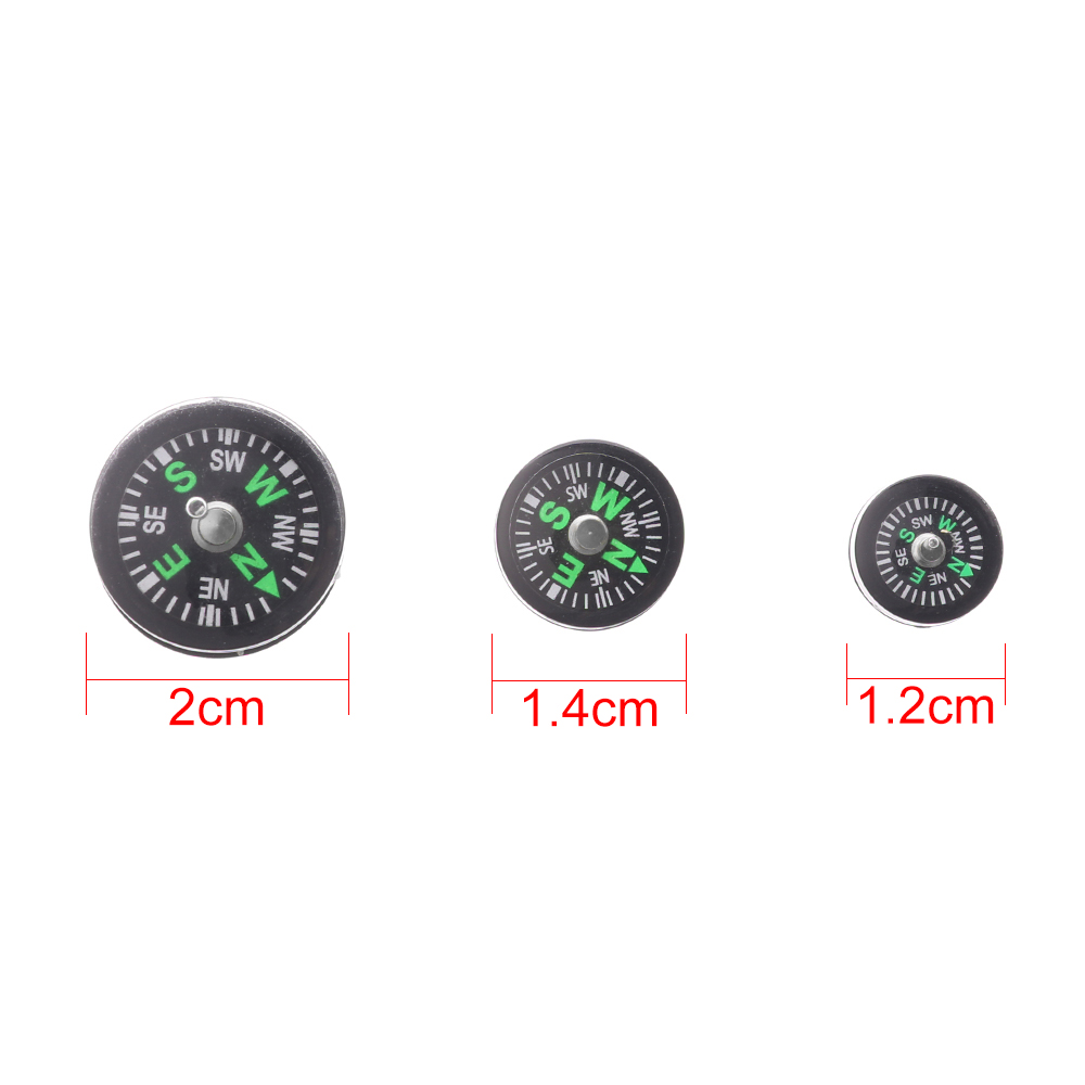 10 PCs Mini Button North Navigation Handheld Accurate Compass Portable Survival Compasses Camping Hiking Practical Guider