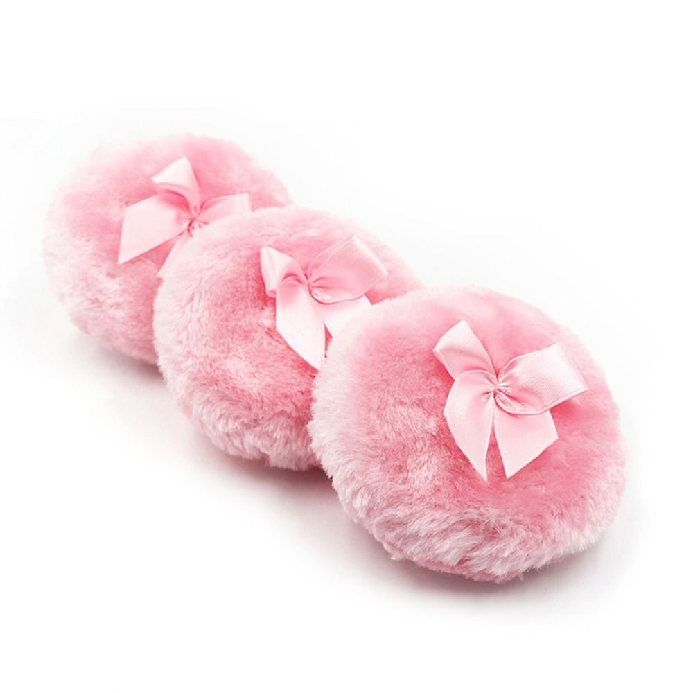 Esponja de polvo esponjosa grande Ultra suave, lavable, reutilizable, de terciopelo, para cara y cuerpo, esponjas de polvo sueltas, herramienta de maquillaje en seco y húmedo