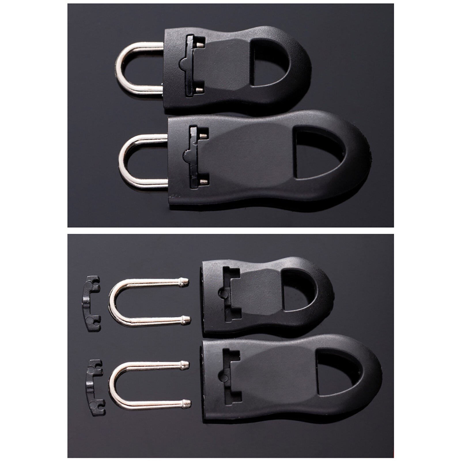 1/2x Zipper Pull Detachable Zipper Pull Set Clothing Coat Coat Zipper Pull Set Universal Zipper Pull Replacement Accessories