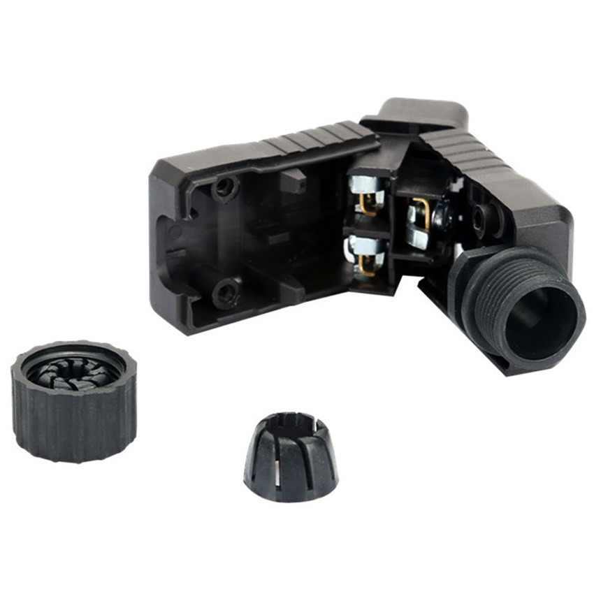 Black 16A CE Copper IEC320 C19 C20 UPS PDU Power Rewirable Connector 3P Assemble Wire Receptacle Male Female Convert Socket Plug