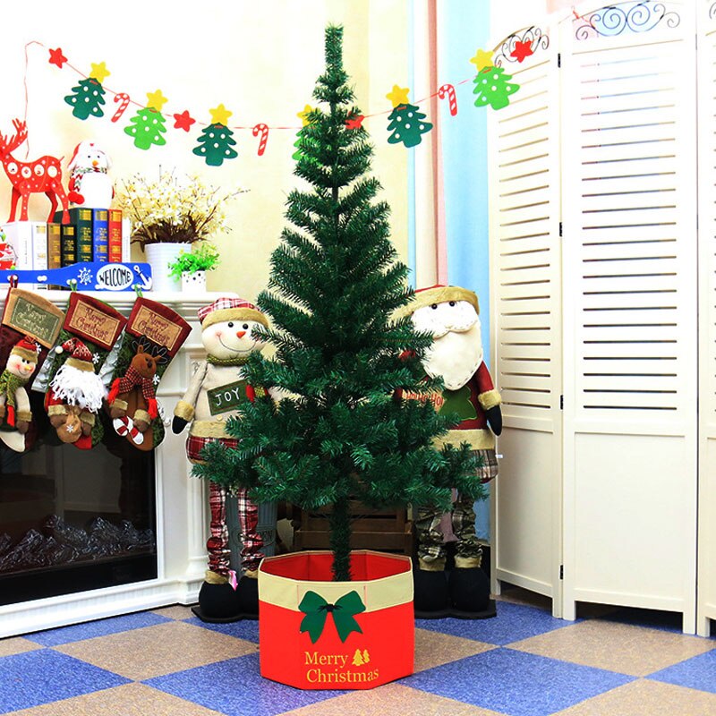 Simulation Christmas Tree 60cm/120mPVC Pine Needle Christmas Tree Pink Green Christmas Party Home Decora Accessories Set