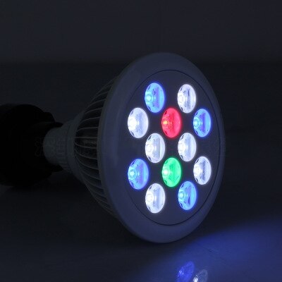 12W 24W E27 Marine Aquarium LED Lamp White Blue Lamp PAR30 Full Spectrum Reef Coral Fish Tank Aquarium: 12W full