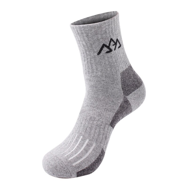 Calze da sci termiche invernali uomo caldo donna Outdoor ciclismo snowboard escursionismo sport calze Coolmax calze termiche più spesse: gray  004 size L