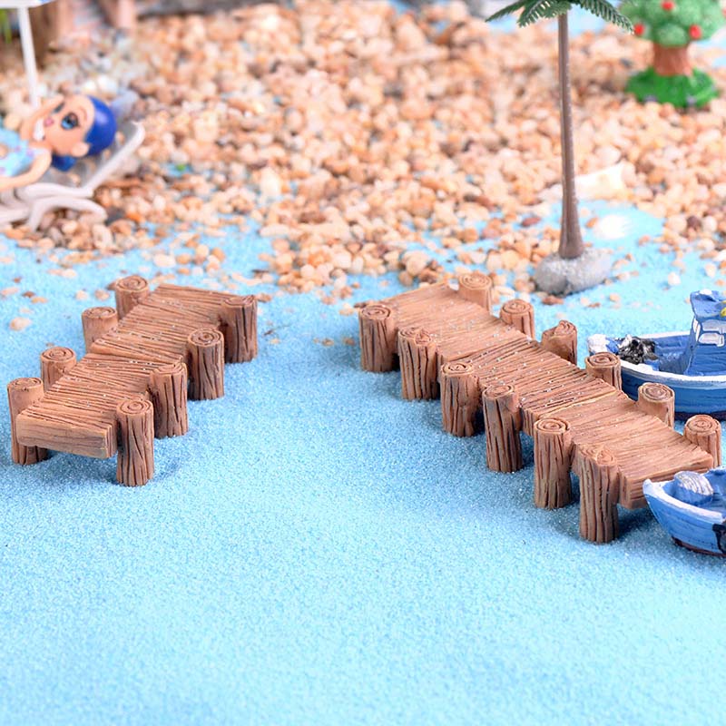 Escalera de camino de paso de piedra gris, accesorios de bricolaje para decoración de jardín, casa, Mini artesanía, micropaisajismo, 2 uds.