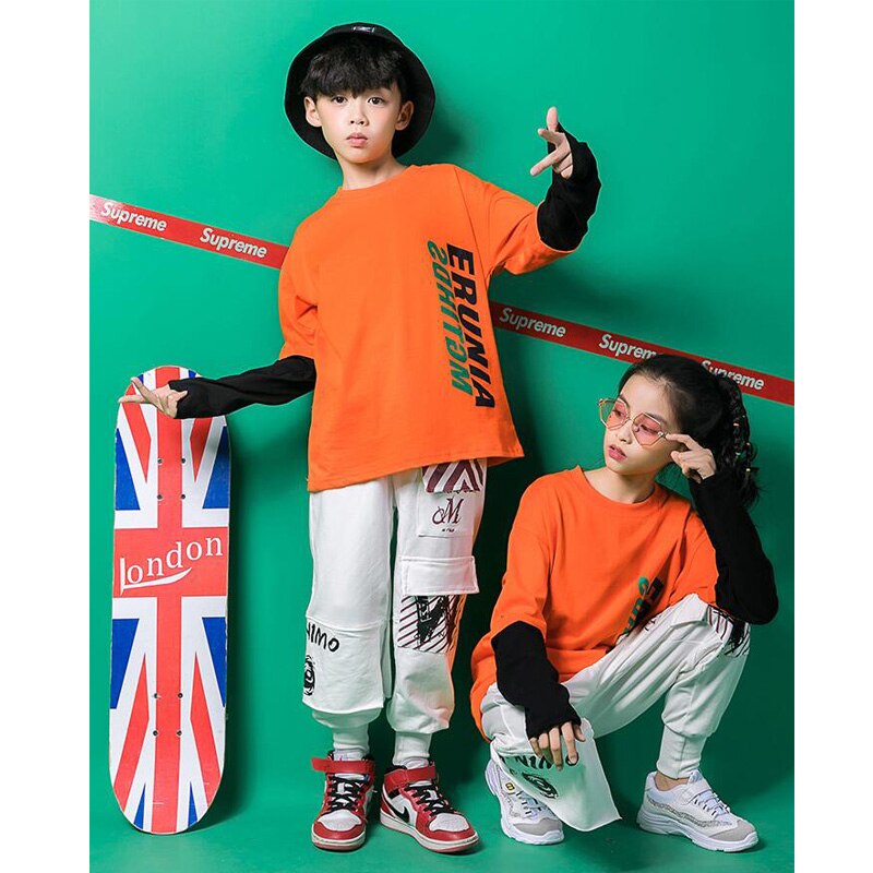 freundlicher verlieren Jazz tanzen Party tragen Kostümich Mädchen Hüfte-hüpfen Tanzen kleidung Jungen Moderne tanzen Bühne wettbewerb Outfits Kleidung