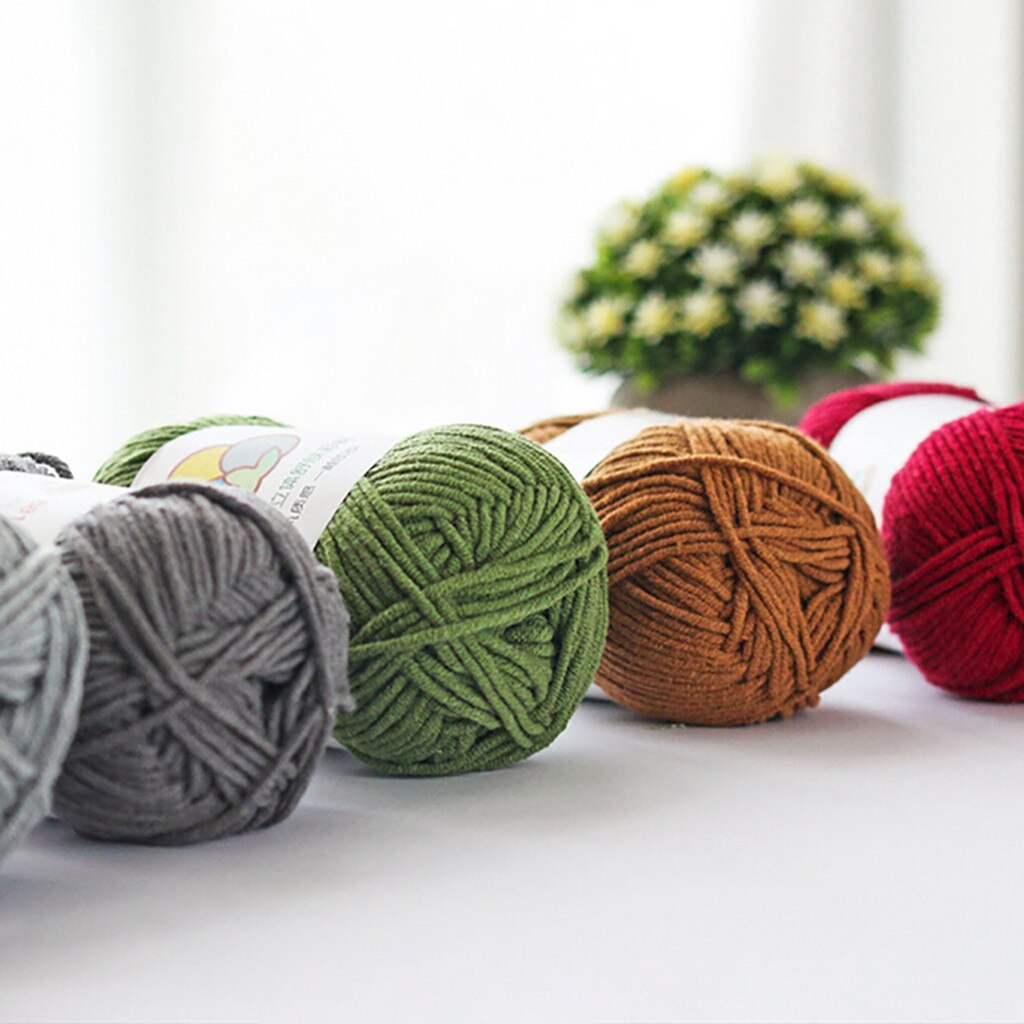 Wol Draad Diy Geweven Garen Hand Breien Gehaakte Hand Geweven 5 Strengen Van Melk Katoen Warme Zachte Sjaal Trui wol Draad