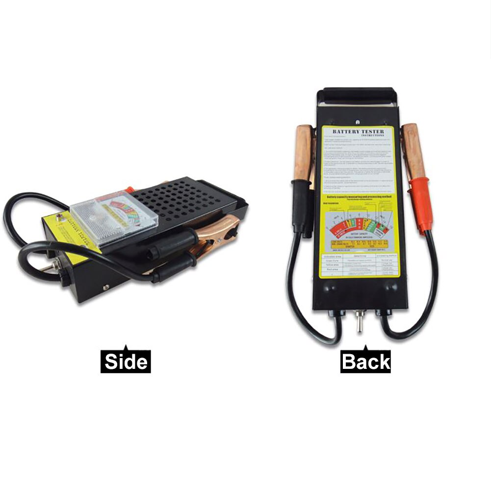6V 12V Car Battery Tester Tool Portable 100Amp Metal Mechanics Tool Battery Load Tester Motorcycle Battery Tester Tool