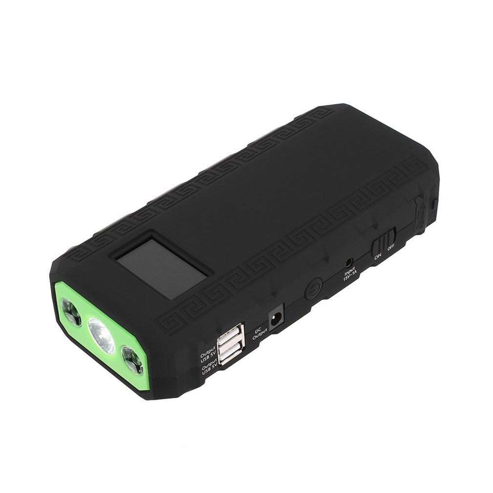 400A LCD Display 12V 4 USB Portable Mini Car Emergency Jump Starter Booster Battery Charger Power Bank