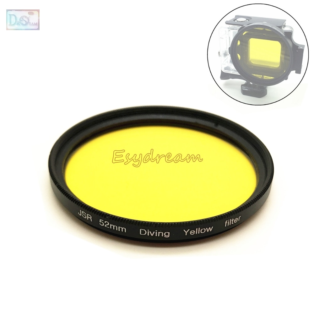 52mm 58mm 67mm Wasserdicht Gelb Filter für Meer Tauchen Unterwasser Kamera Gopro Xiaomi Yi Sjcam Farbe Umwandlung 52 58 67mm