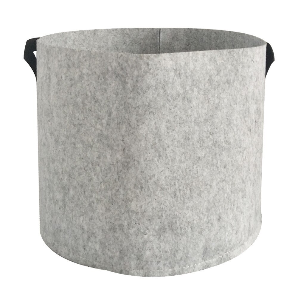 25 # Groeien Zakken Plant Pot Diy Aardappel Growplanter Feltcloth Planten Container Bag Thicken Tuin Pot Voor Tuin En Groente patch: Gray