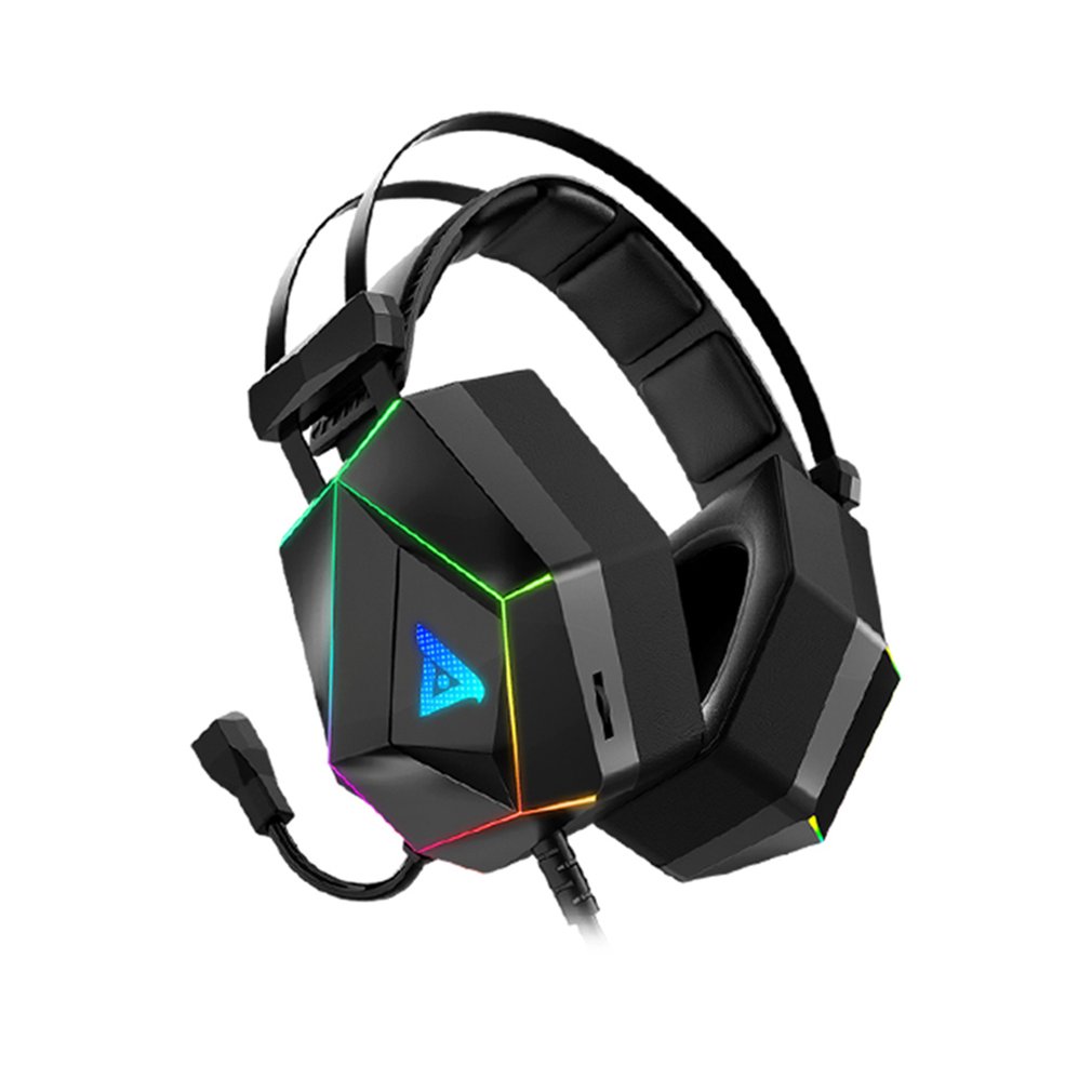 Auriculares para juegos de ordenador, cascos duraderos luminosos con cable para ordenador, Notebook, Internet café, e-sports