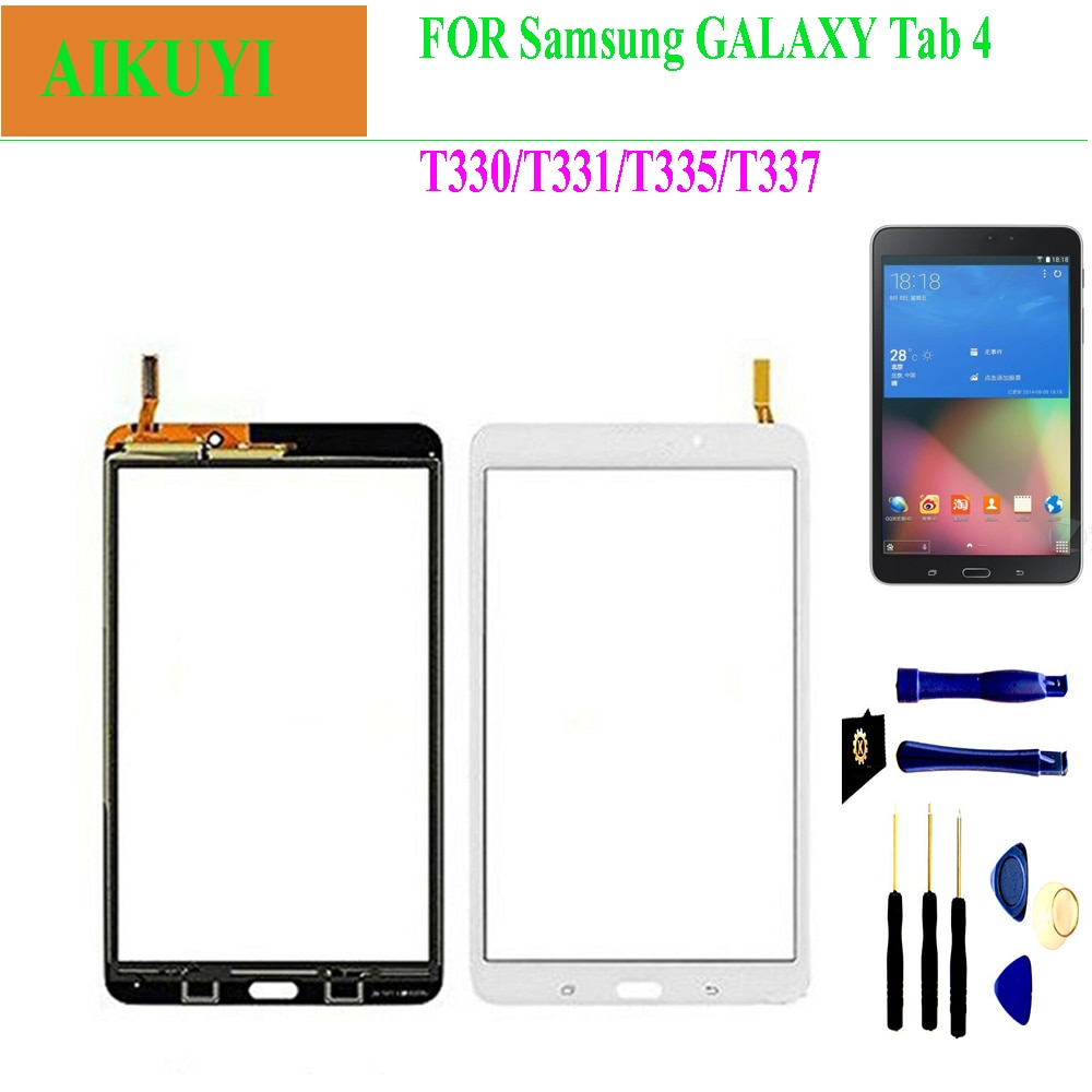 For Samsung Galaxy Tab 4 8.0 T330 T331 T332 T335 T337 Touch Screen Digitizer LCD Panel Front Glass Sensor Parts