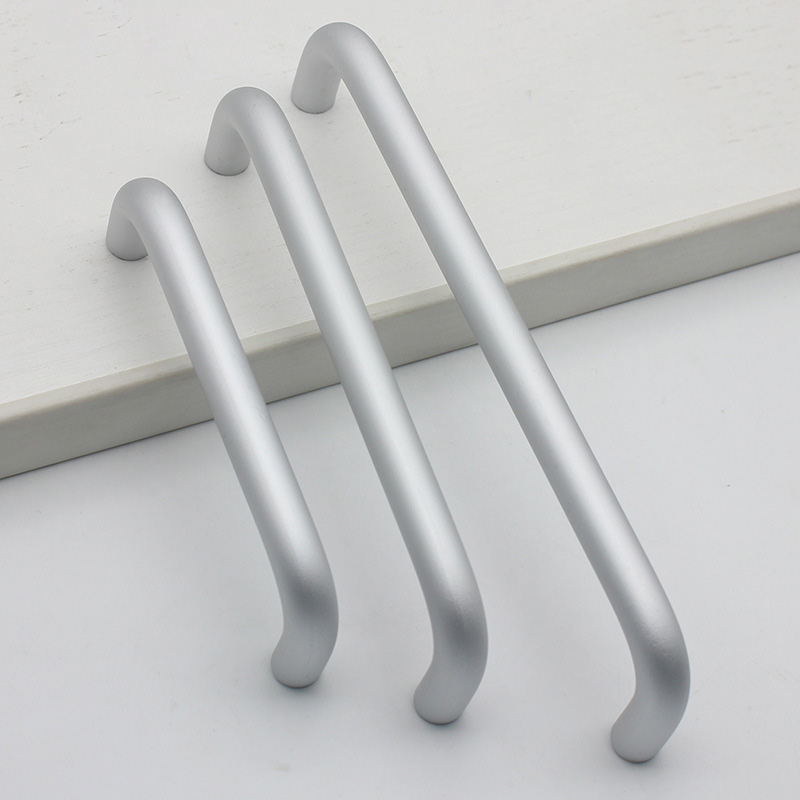 2pcs Length 64 96 128 160 192 256mm 303-Type Cabinet Handles Kitchen Door Handle Drawer Knob Aluminum Alloy Wardrobe Door Handle