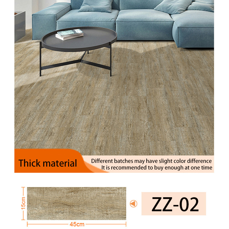 10Pcs Floor Sticker Waterdichte Pvc Hout Textuur Decoratieve Tegel Stickers Thuis Board Decor Slaapkamer Woonkamer Diy Kamer Renovatie: ZZ-02