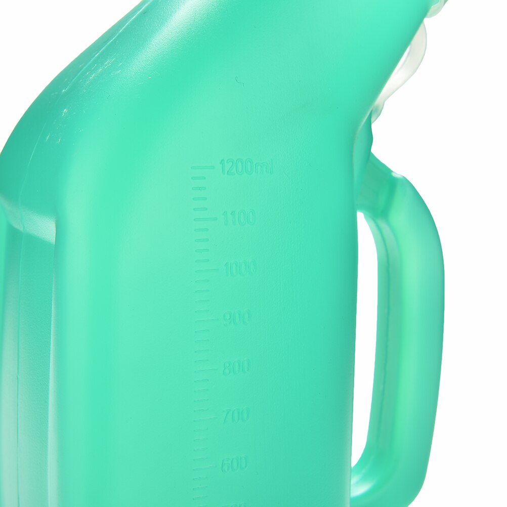 Bærbart toalett 1200 ml grønn urinal slitesterk urinal 25 x 10 x 12cm reise urinal unisex funksjonshemmet eldre hjelper