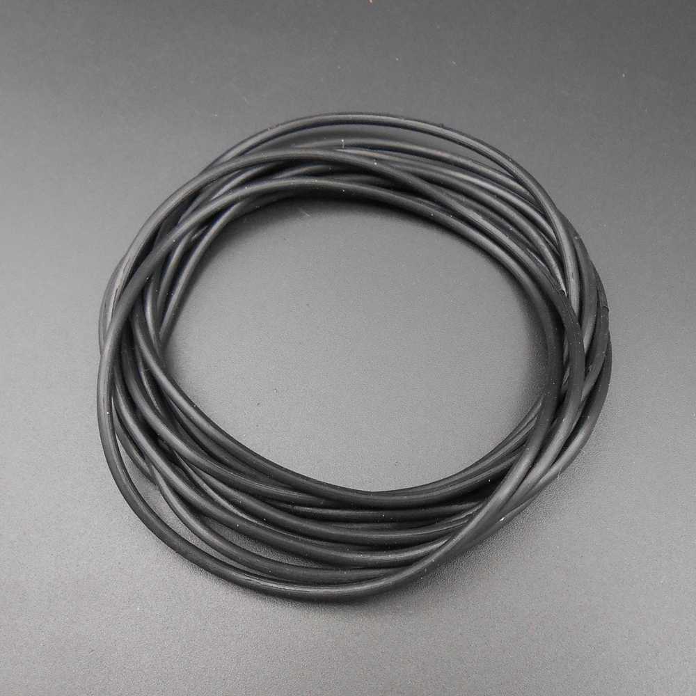 Courroie ronde d'entraînement en caoutchouc Silicone | 10 pièces M2.5 courroies de Transmission 2.5mm X 80mm 2.5X80MM noir HQ 10 pièces/lot * FD155X10