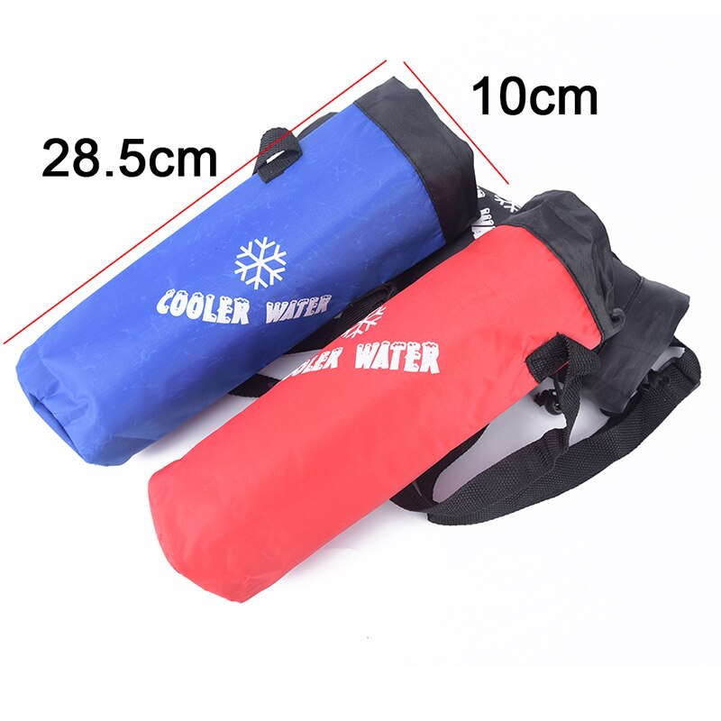 Bolsa de botella de agua con cordón Universal, bolsa enfriadora aislante de alta capacidad para viaje al aire libre, Camping, senderismo