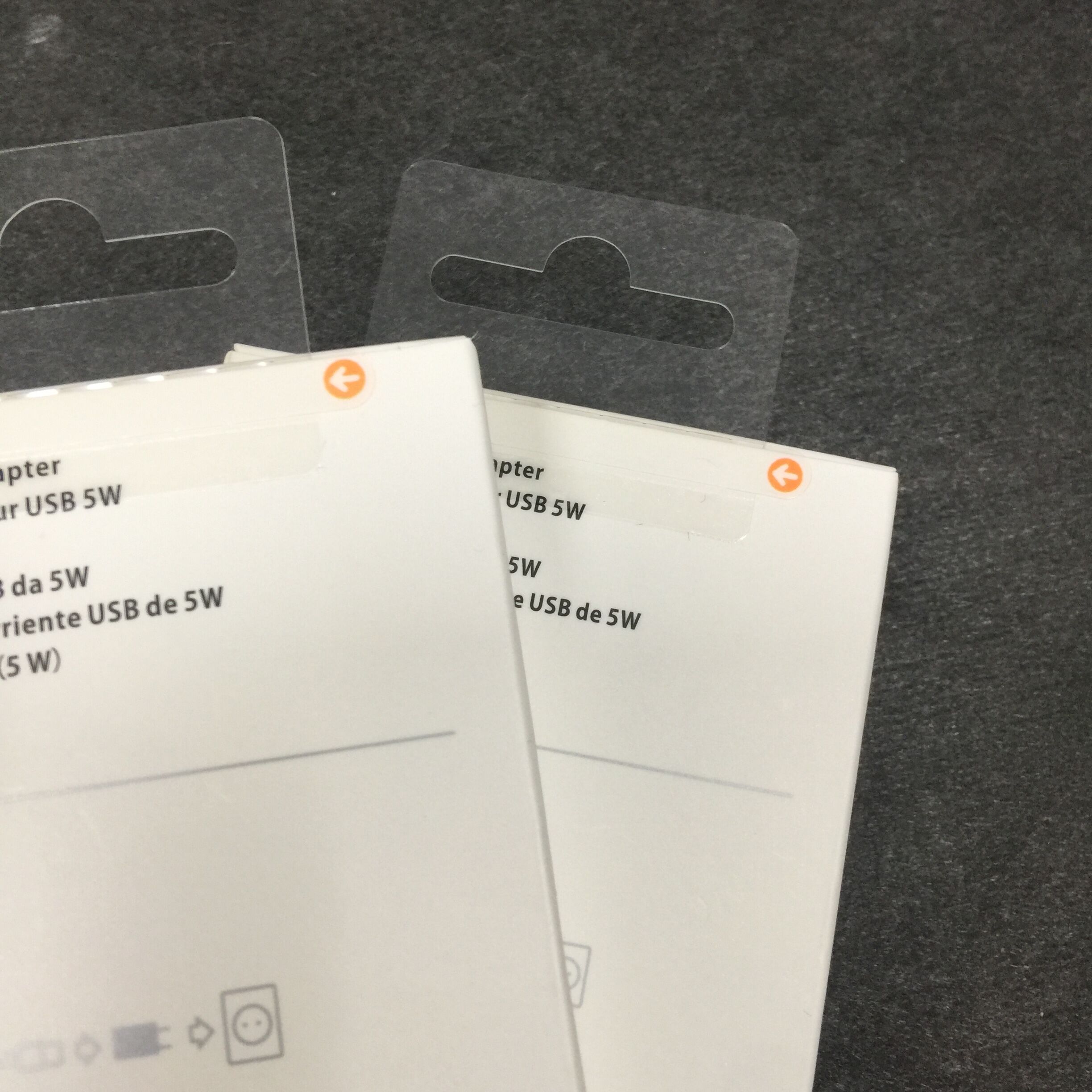 10 pièces/lot d'origine 28g A1400 prise ue USB chargeur mural adaptateur secteur pour iphone 7 8 6 6S plus 5 5S prise ue avec boîte