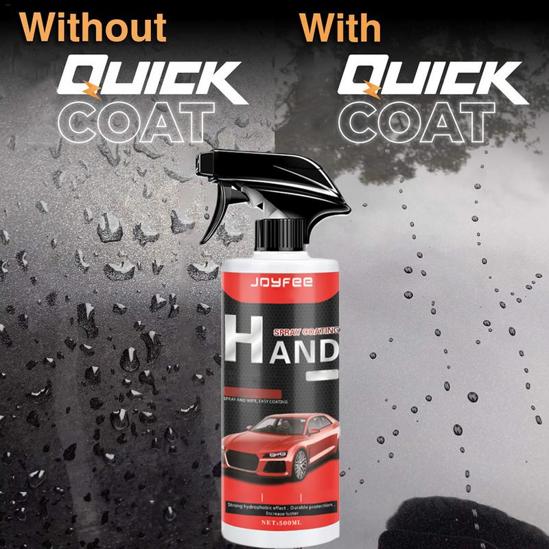 Bilkeramisk spraybelægning poleringssprayforseglingsmiddel topcoat hurtig nano-coating 500ml -lags keramisk vandfri vask glansbeskytter