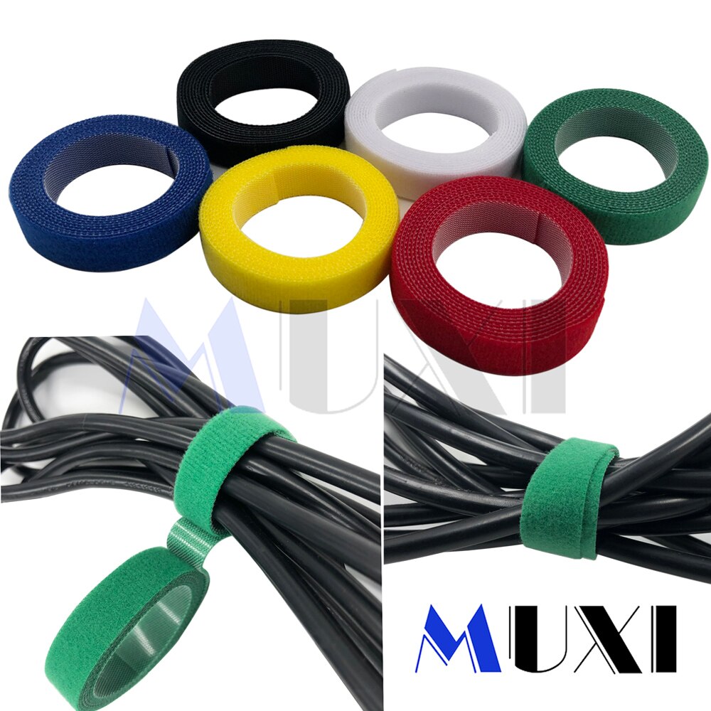 Xingo 1.5 M * 15 Mm Nylon Kabelbinders Power Draad Lus Tape Multifunctionele Nylon Bandjes Sluiting Herbruikbare Magic Tape