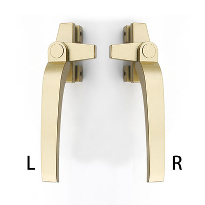 Manijas de ventana de aleación de aluminio tipo 38, manija de bloqueo de ventana abatible, palanca de tracción lateral izquierda y derecha Universal de seguridad: XL / Multicolor