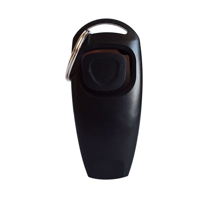 Dog Training Whistle Clicker Pet Dog Trainer Help Guide With Key Ring Treat Bags Dog Supplies: black