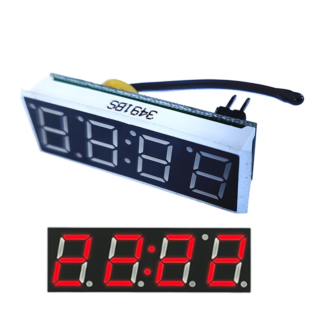 RX8025T precyzyjny zegar elektroniczny moduł z czasem i napięciem temperatury DIY cyfrowy zegar wielofunkcyjny: czerwony