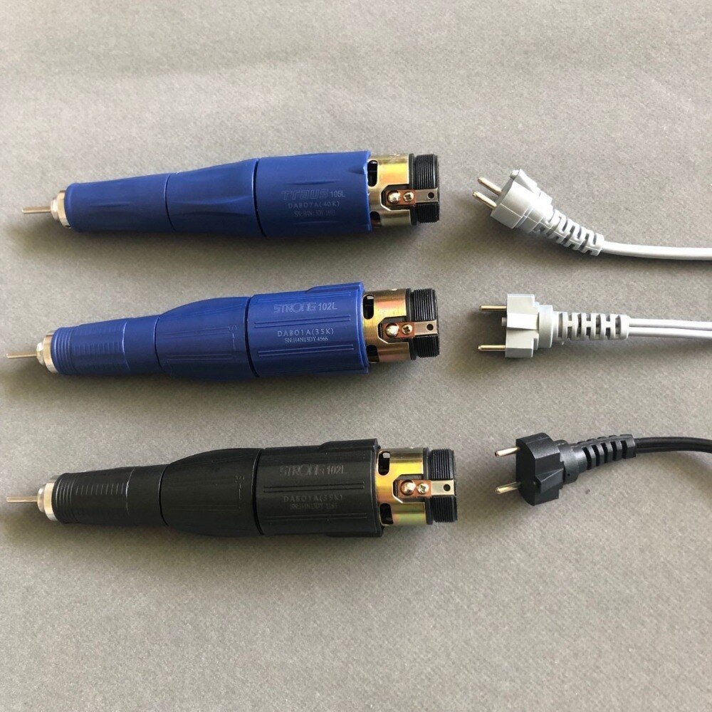 Fuerte 210 102L 105 Micromotor pieza de mano cable de alimentación taladro eléctrico de manicura y accesorio utilizado en fuerte 210 90 204 herramientas para Motor