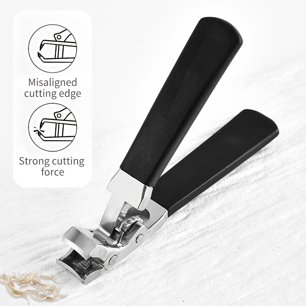 1Pcs Angled Head Nail Clippers for Seniors - Ergonomic Toenail Clipper for Thick Nails, Premium Steel Nail Cutter Trimmer