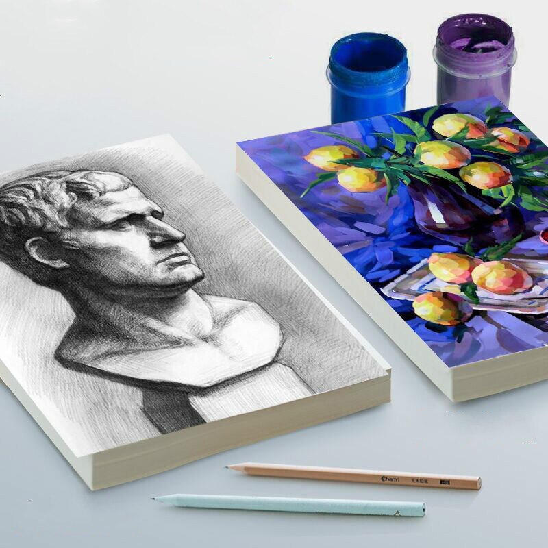 2K 4K 8K 16K Sketch Paper Gouache Paper Hand-painted Sketchbook Child Adult Blank Drawing Paper 150g Print Copy Paper