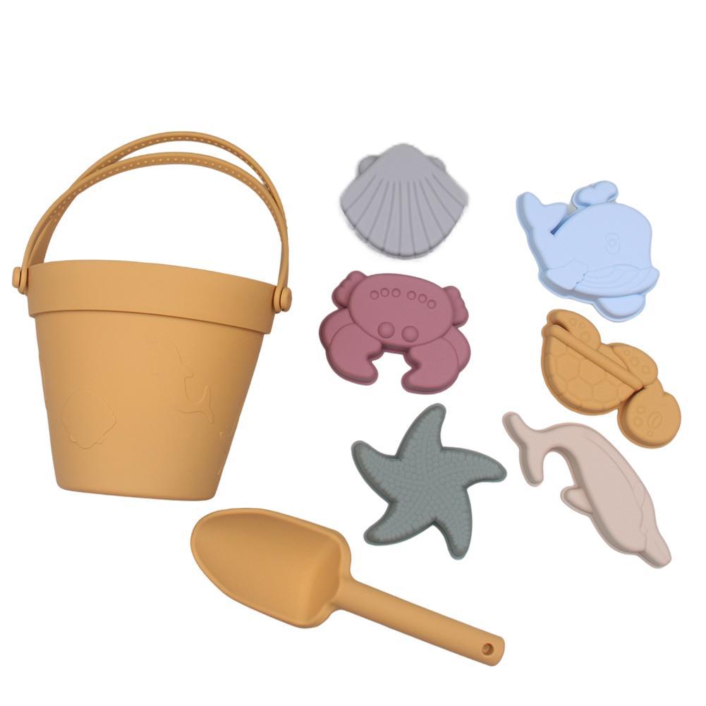 Summer Beach Toys For Kids Soft Silicone Sandbox Set Beach Game Toy For Send Children Beach Play Sand Water Play Tools