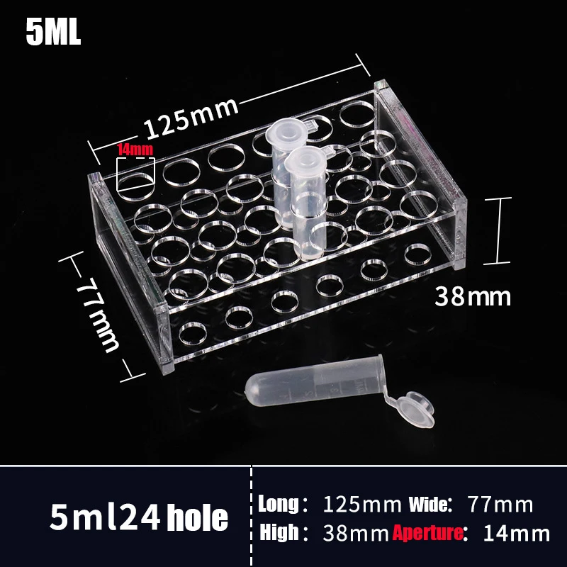 Soporte para tubos de ensayo, soporte para tubos de ensayo de 0,2 ML/0,5 ML/1,5 ML/2ML/10ML/15ML/50ML, 40/40/24/24/18/10 agujeros, suministros para equipos escolares de laboratorio: Negro
