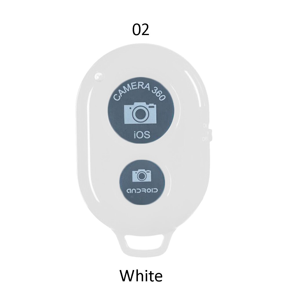 Draadloze Sluiter Afstandsbediening Mobiele Telefoon Enkele Selfie Stok Sluiter Automatische Afstandsbediening Voor Ios Android: WHITE