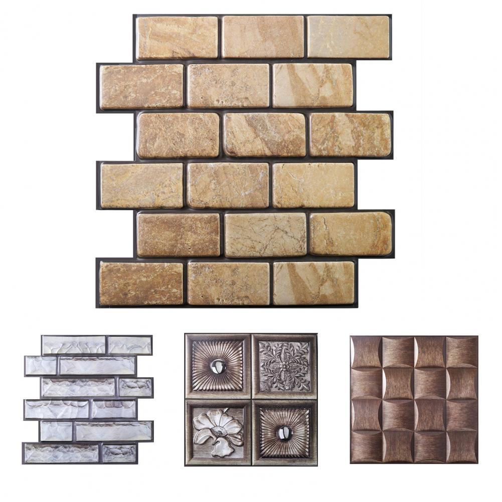 Stijl Sticker Sterke Kleverigheid Waterdichte Pvc Tegel Baksteen Sticker Decor Voor Thuis Kamer Muur Levert Accessoires