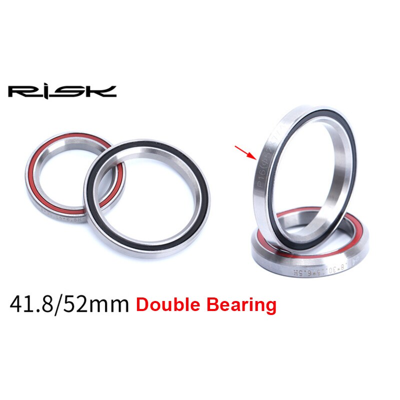 Risk indbygget full hiden cykelheadset dobbelt leje vandtæt 28.6/41.8-52/30 eller 39.8mm til lige eller kegle forgaffel