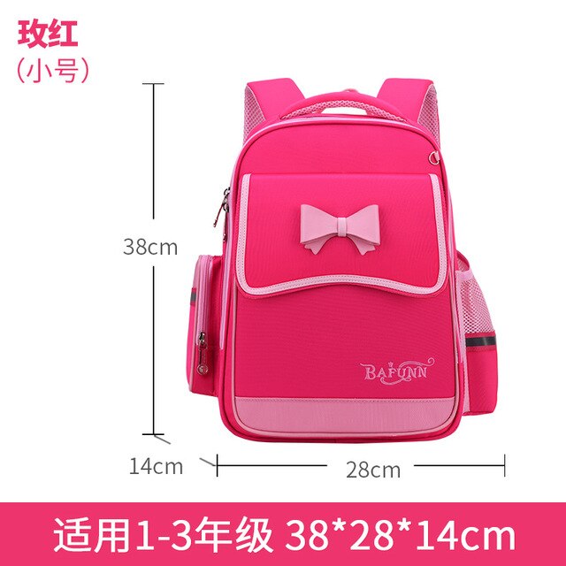 Kinderen Schooltassen Meisjes Orthopedische Rugzak Kids Prinses Rugzakken Schooltassen Basisschool Rugzak Kids Satchel Mochila: S rose