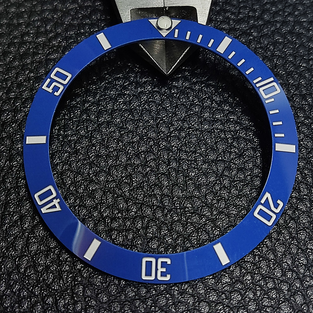 Schräge 38 mm Keramik Original hochwertige Uhrenlünetteneinsätze GMT Taucheruhr-Einsatz: Braun