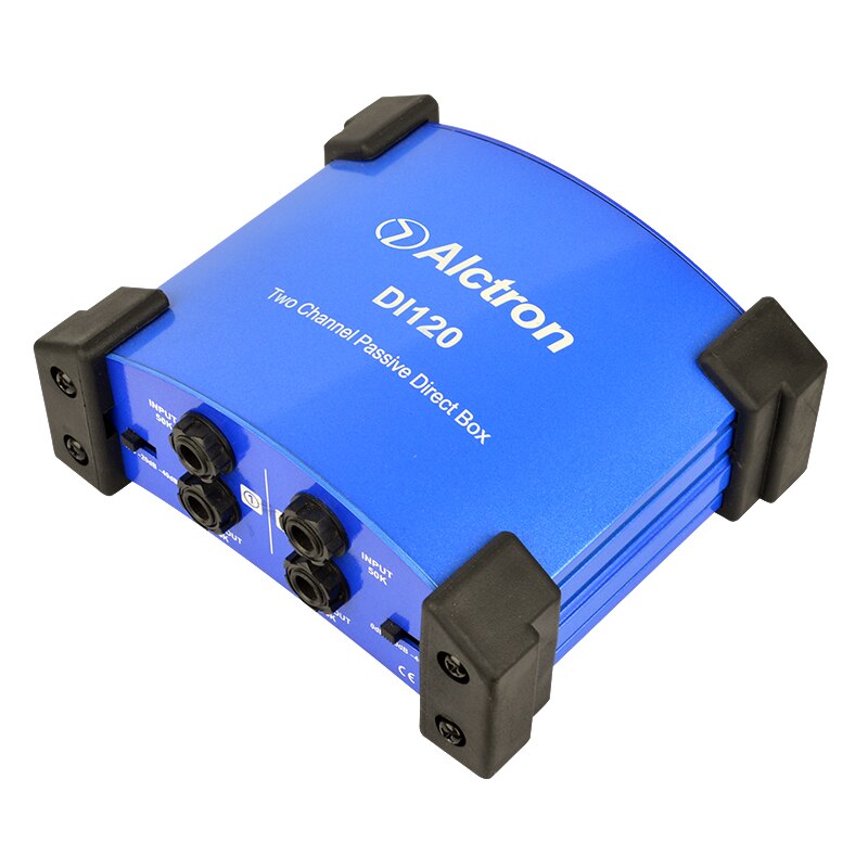 Alctron DI-120 two-channel passive direct box DI box for keyboard,acoustic and electric guitar