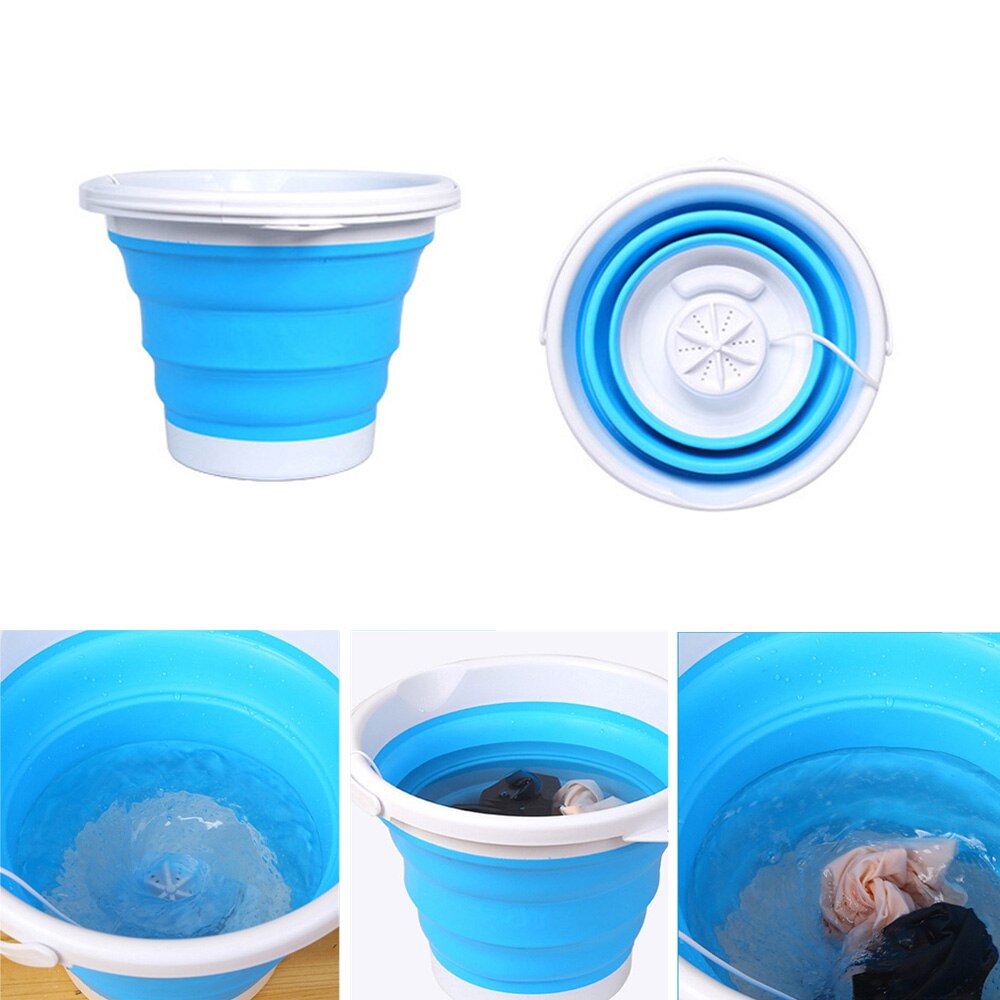 Foldable Mini Washing Machine Rotating Ultrasonic ... – Grandado