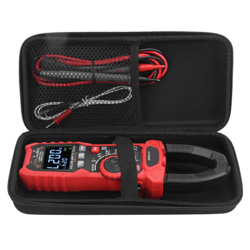 Digital Multimeter HT208D 6000 Count AC/DC Digital Clamp Meter Multifunctional Multimeter for Home Outdoor Digital Clamp Meter
