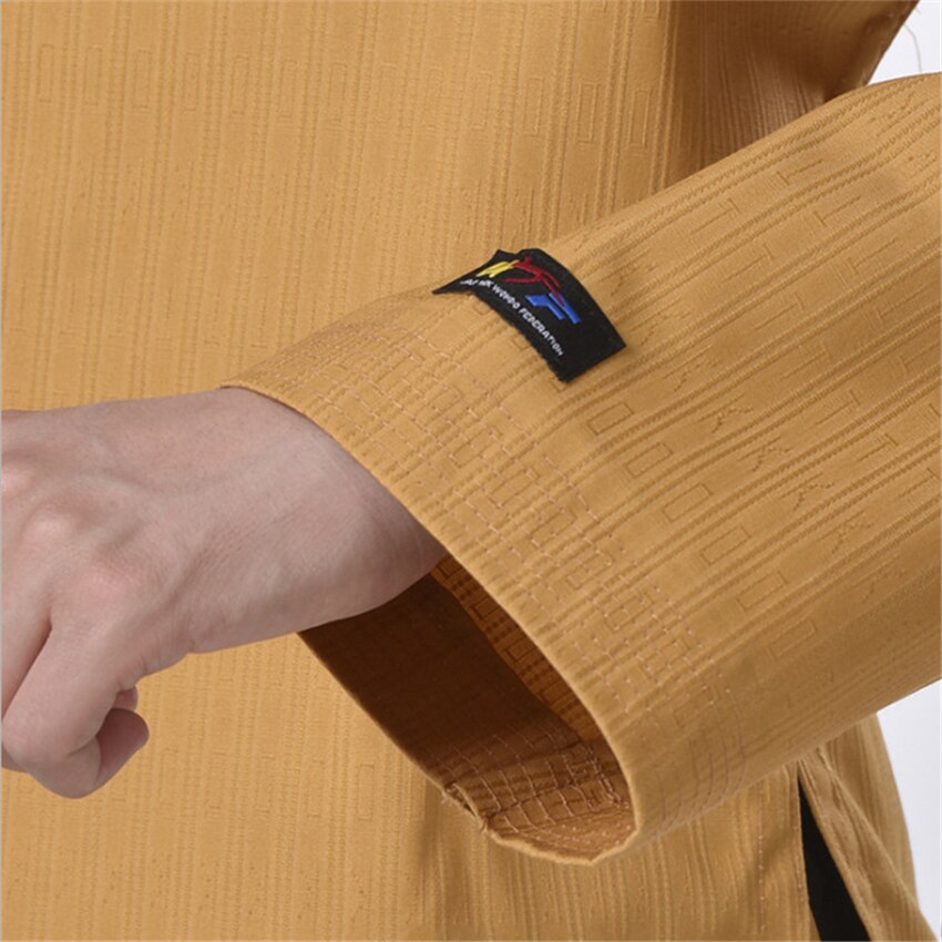 Adult Kung Fu Uniform Traditional Chinese Clothing for Men Boxing Competition WuShu Taekwondo Tai Chi TKD Clothing Top+Pant