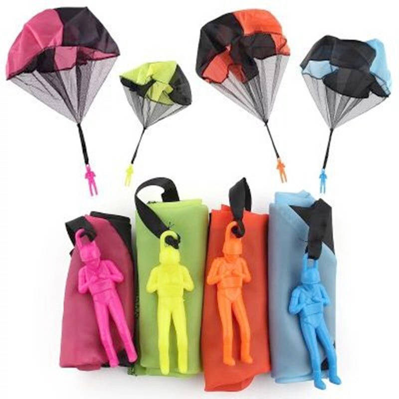Paracaídas de juguete de soldado a mano para niños, juegos al aire libre para interiores, minisoldado, paracaídas, juguete infantil deportivo, 1 ud.