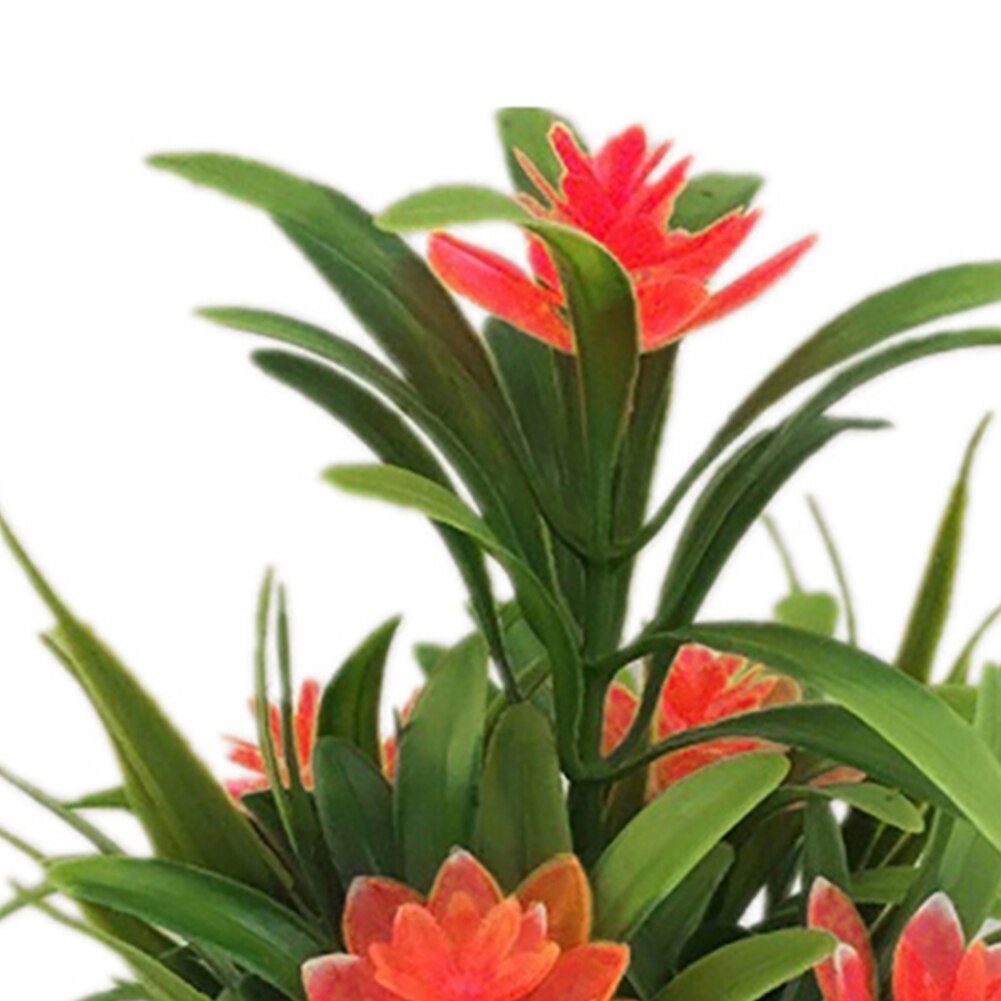 Mini Artificial Flower Potted Plant Lotus Bonsai Wedding Party Garden Home Resturant Table Decor Artificial Plants