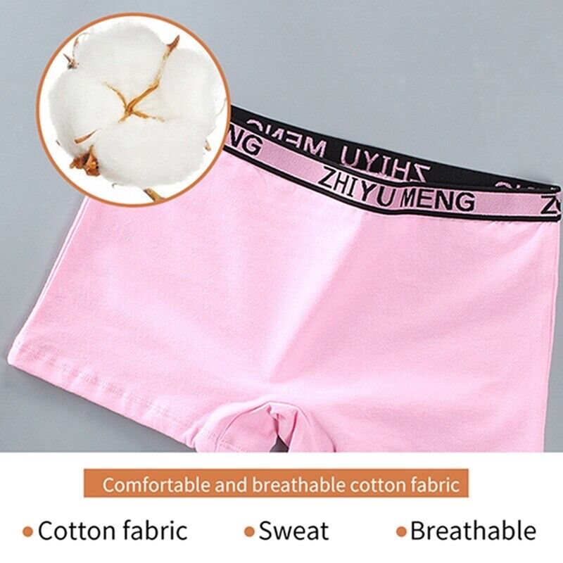 4 st/lot tjejer boxertrosor trosor underkläder kalsonger barn barn 9-16y leggings shorts i ren färg