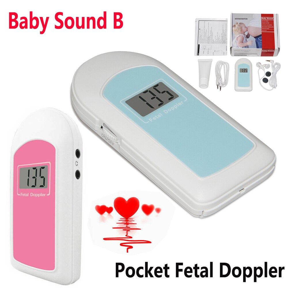 Fetal doppler ultraljud baby hjärtslagsdetektor hem gravid doppler baby pulsmätare pocket doppler 2.0 3.0 8.0 mhz