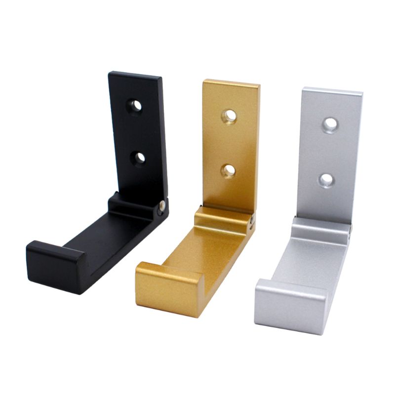 1 pc aluminiumslegering veggfeste holder hodetelefoner headset stativ sammenleggbar vegghenger