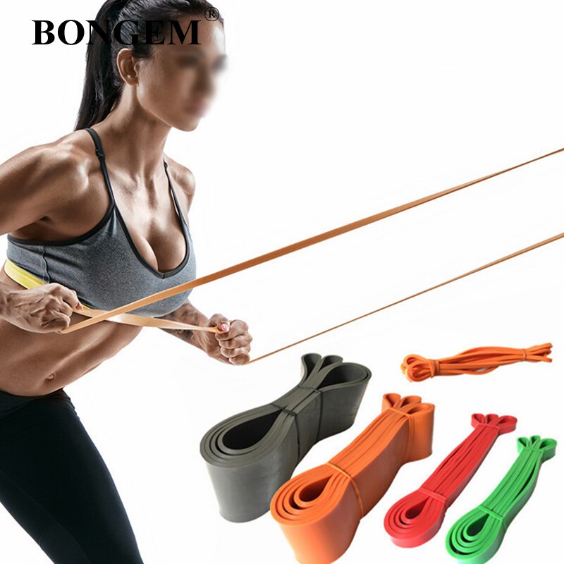 Strength Pilates Loop Resistance Bands Exercise Elastic Natural late Workout Ruber Fitness Equipment Training Expander Unisex