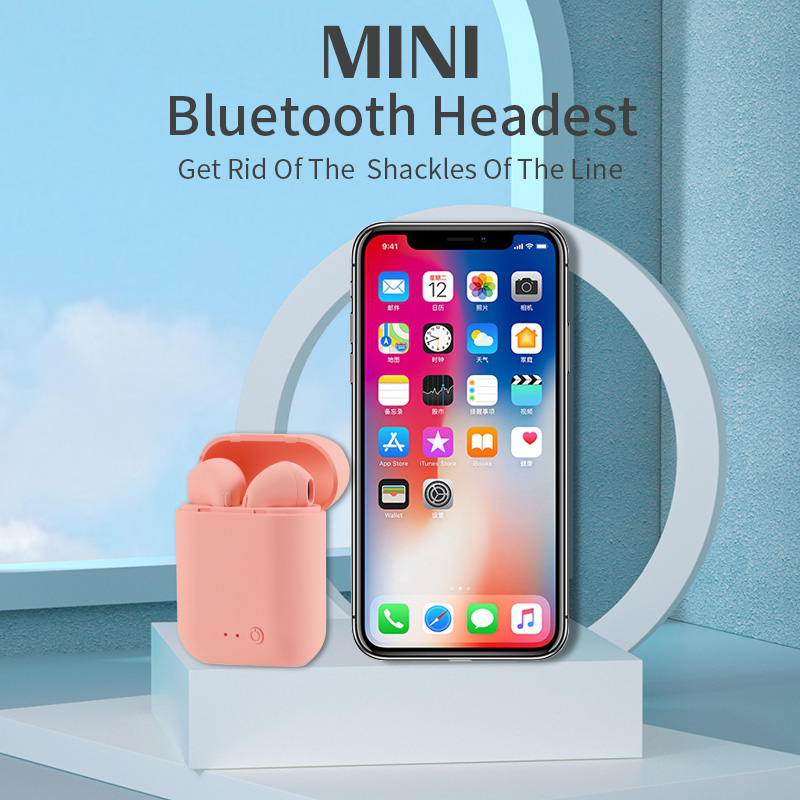 I12 Macaron Bluetooth-headset Mat Sport Stereofonisch Draadloos I12tws Bluetooth-headset 5.0