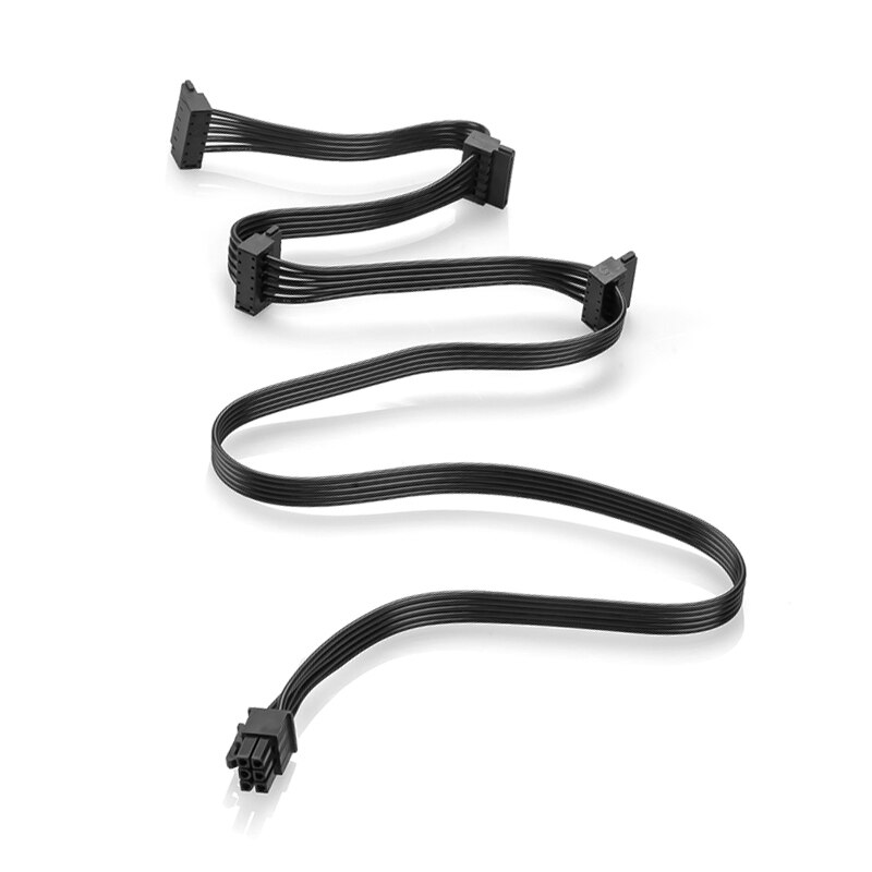 Rgeek pci -e 6 pin samec 1 to 4 sata samica napájací rozbočovač napájací kábel pre corsair  rm650x rm750x rm850x rm1000x